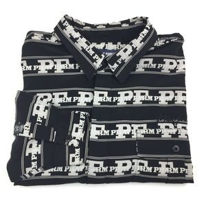 90s Phat Farm Classic Allover Logo Button Down Shirt
